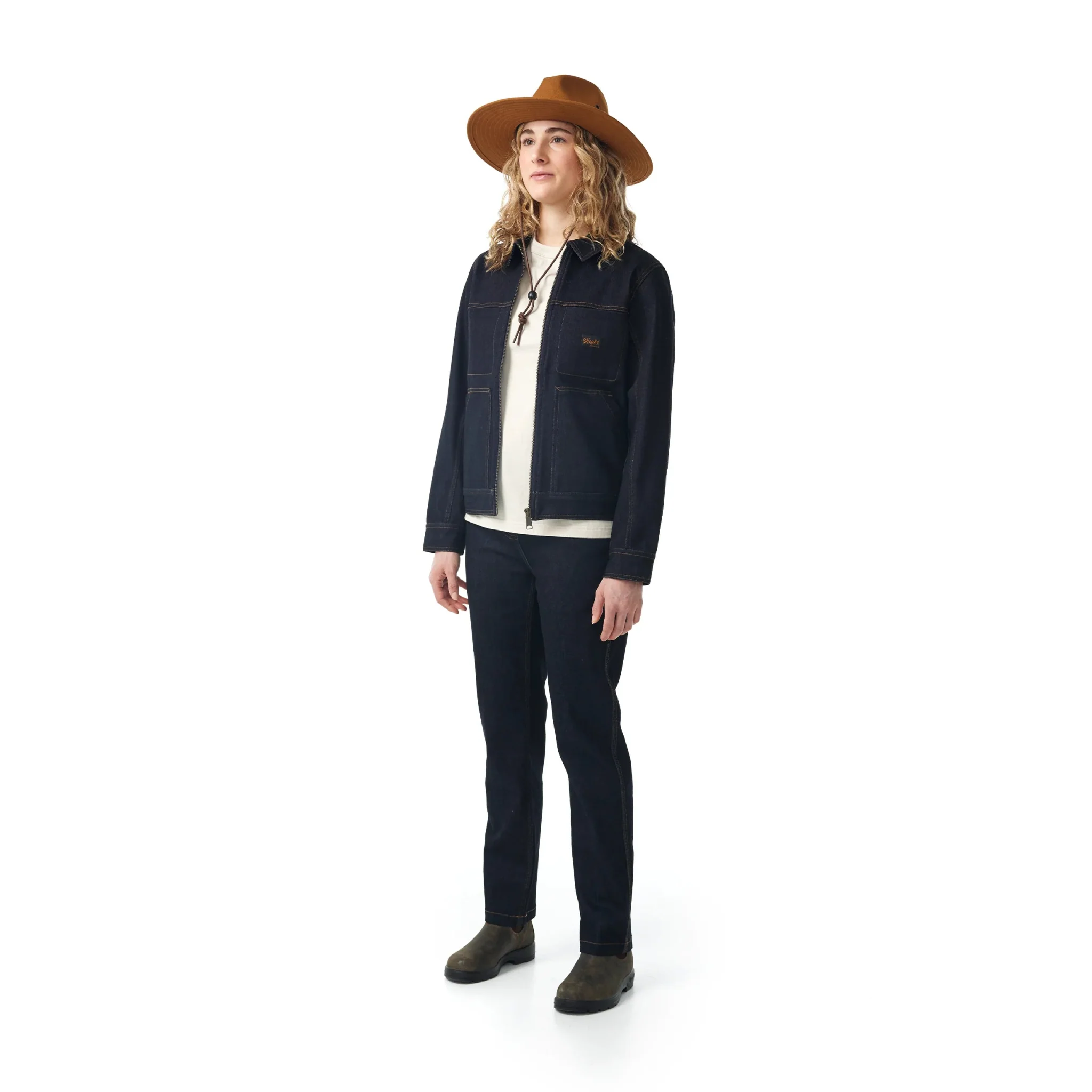 W's Denim Trucker Work Jacket - Image 9